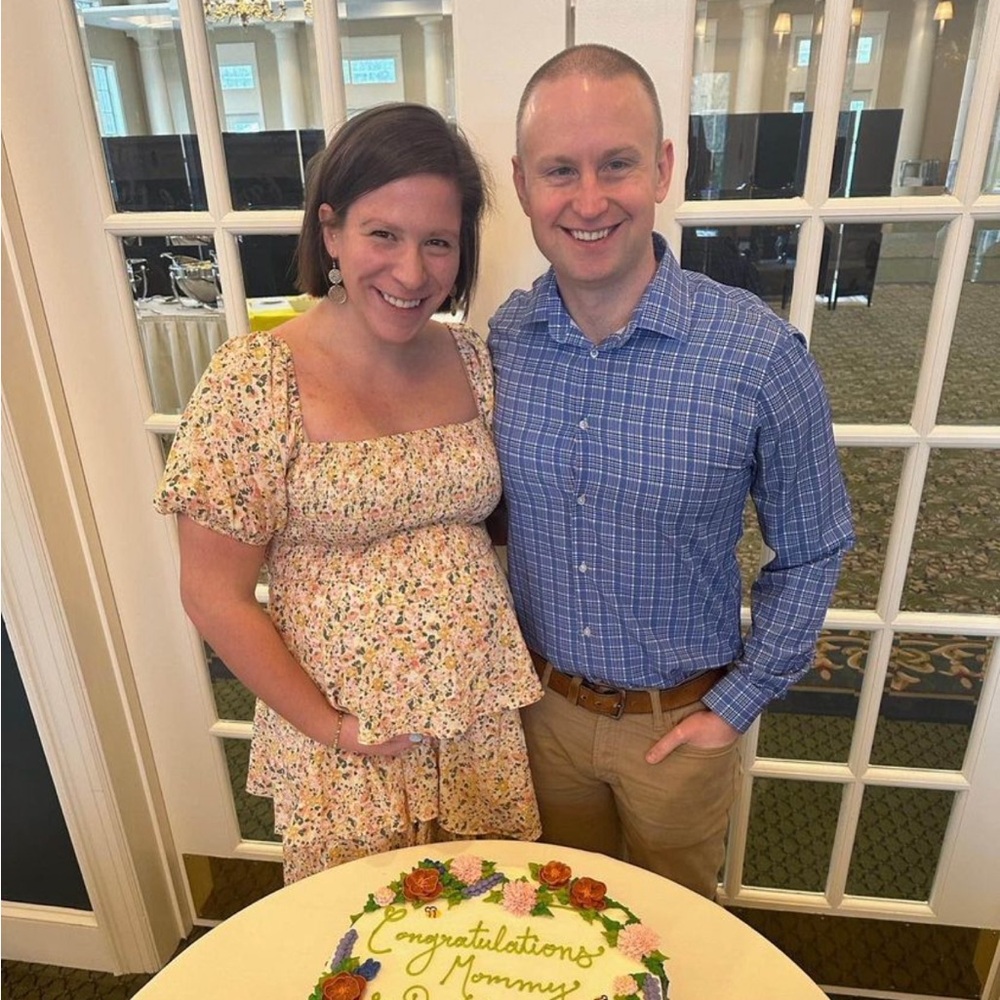 Yellow floral maternity maxi dress